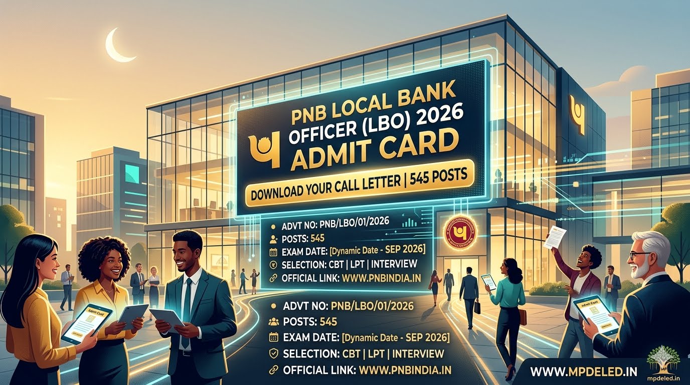PNB Local Bank Officer LBO Admit Card 2026